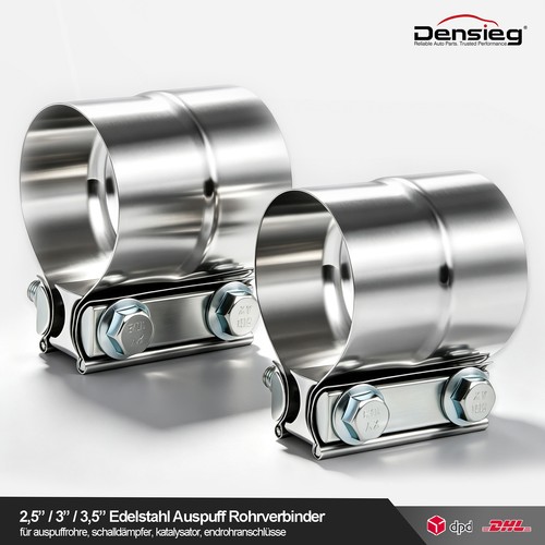 Densieg edelstahl auspuff - 2x,